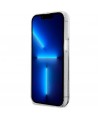 Guess Liquid Glitter Marble case for iPhone 14 - white