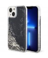 Guess Liquid Glitter Marble case for iPhone 14 - black