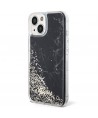 Guess Liquid Glitter Marble case for iPhone 14 - black