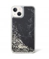 Guess Liquid Glitter Marble case for iPhone 14 - black