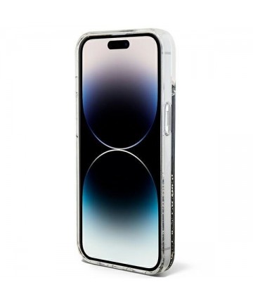 Guess Liquid Glitter Marble case for iPhone 14 - black