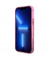 Guess GUHCP14XLC4PSGP iPhone 14 Pro Max 6.7" pink/pink hardcase Liquid Glitter 4G Transculent