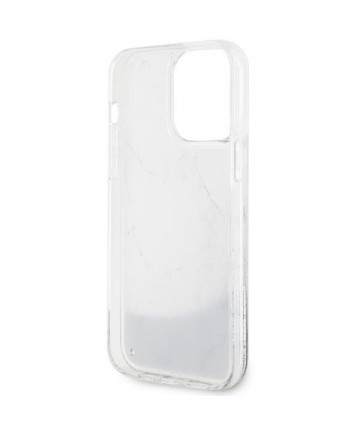 Guess GUHCP14XLCSGSGH iPhone 14 Pro Max 6.7" white/white hardcase Liquid Glitter Marble