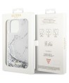 Guess GUHCP14XLCSGSGH iPhone 14 Pro Max 6.7" white/white hardcase Liquid Glitter Marble