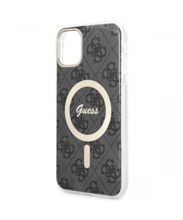 Guess GUHMN61H4STK iPhone 11 6.1" black/black hardcase 4G MagSafe