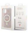 Guess GUHMN61H4STP iPhone 11 6.1" pink/pink hardcase 4G MagSafe