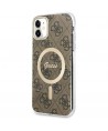 Guess GUHMN61H4STW iPhone 11 6.1" brown/brown hardcase 4G MagSafe