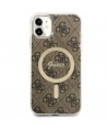 Guess GUHMN61H4STW iPhone 11 6.1" brown/brown hardcase 4G MagSafe