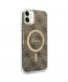 Guess GUHMN61H4STW iPhone 11 6.1" brown/brown hardcase 4G MagSafe