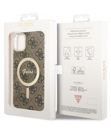 Guess GUHMN61H4STW iPhone 11 6.1" brown/brown hardcase 4G MagSafe