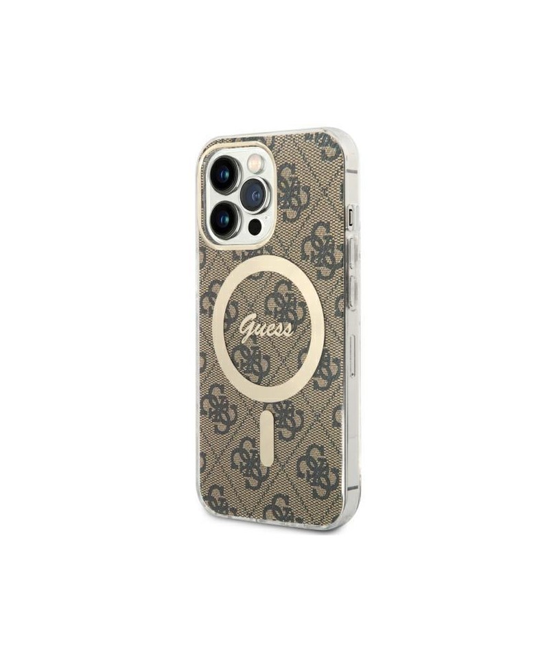 Guess GUHMP13LH4STW iPhone 13 Pro / 13 6.1" brown/brown hardcase 4G MagSafe