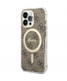 Guess GUHMP13LH4STW iPhone 13 Pro / 13 6.1" brown/brown hardcase 4G MagSafe