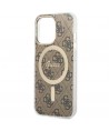 Guess GUHMP13LH4STW iPhone 13 Pro / 13 6.1" brown/brown hardcase 4G MagSafe