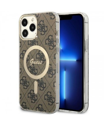 Guess GUHMP13XH4STW iPhone 13 Pro Max 6.7" brown/brown hardcase 4G MagSafe