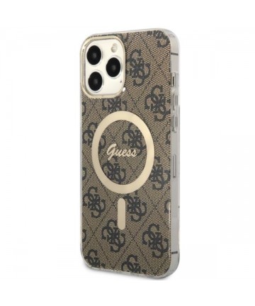 Guess GUHMP13XH4STW iPhone 13 Pro Max 6.7" brown/brown hardcase 4G MagSafe