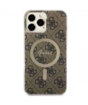 Guess GUHMP13XH4STW iPhone 13 Pro Max 6.7" brown/brown hardcase 4G MagSafe