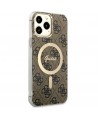 Guess GUHMP13XH4STW iPhone 13 Pro Max 6.7" brown/brown hardcase 4G MagSafe