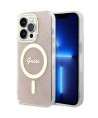 Guess GUHMP14LH4STP iPhone 14 Pro 6.1" pink/pink hardcase 4G MagSafe