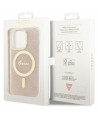 Guess GUHMP14LH4STP iPhone 14 Pro 6.1" pink/pink hardcase 4G MagSafe