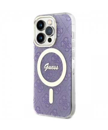 Guess GUHMP14LH4STU iPhone 14 Pro 6.1" purple/purple hardcase 4G MagSafe