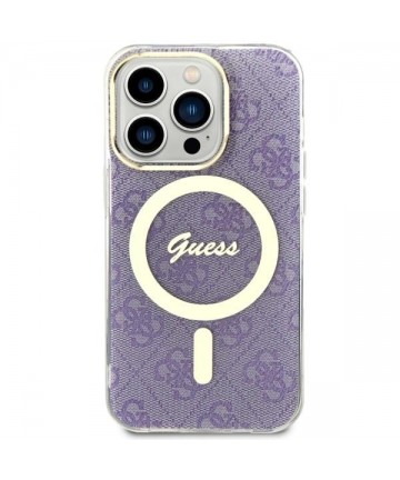 Guess GUHMP14LH4STU iPhone 14 Pro 6.1" purple/purple hardcase 4G MagSafe
