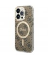 Guess GUHMP14LH4STW iPhone 14 Pro 6.1" brown/brown hardcase 4G MagSafe