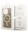 Guess GUHMP14LH4STW iPhone 14 Pro 6.1" brown/brown hardcase 4G MagSafe