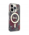 Guess GUHMP14LHCFWSA iPhone 14 Pro 6.1" green/khaki hardcase Flower MagSafe