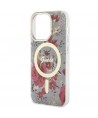 Guess GUHMP14LHCFWSA iPhone 14 Pro 6.1" green/khaki hardcase Flower MagSafe