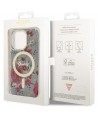 Guess GUHMP14LHCFWSA iPhone 14 Pro 6.1" green/khaki hardcase Flower MagSafe