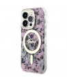 Guess GUHMP14LHCFWSP iPhone 14 Pro 6.1" pink/pink hardcase Flower MagSafe