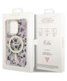 Guess GUHMP14LHCFWSP iPhone 14 Pro 6.1" pink/pink hardcase Flower MagSafe
