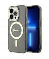 Guess GUHMP14LHCMCGK iPhone 14 Pro 6.1" black/black hardcase Glitter Gold MagSafe