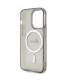 Guess GUHMP14LHCMCGK iPhone 14 Pro 6.1" black/black hardcase Glitter Gold MagSafe