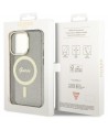 Guess GUHMP14LHCMCGK iPhone 14 Pro 6.1" black/black hardcase Glitter Gold MagSafe