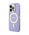 Guess GUHMP14LHCMCGU iPhone 14 Pro 6.1" purple/purple hardcase Glitter Gold MagSafe