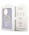 Guess GUHMP14LHCMCGU iPhone 14 Pro 6.1" purple/purple hardcase Glitter Gold MagSafe