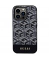 Guess GUHMP14LHGCFSEK iPhone 14 Pro 6.1" black/black hardcase GCube Stripes MagSafe
