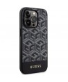Guess GUHMP14LHGCFSEK iPhone 14 Pro 6.1" black/black hardcase GCube Stripes MagSafe