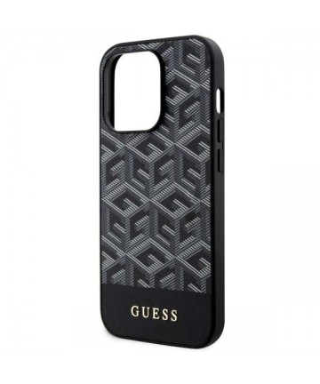 Guess GUHMP14LHGCFSEK iPhone 14 Pro 6.1" black/black hardcase GCube Stripes MagSafe