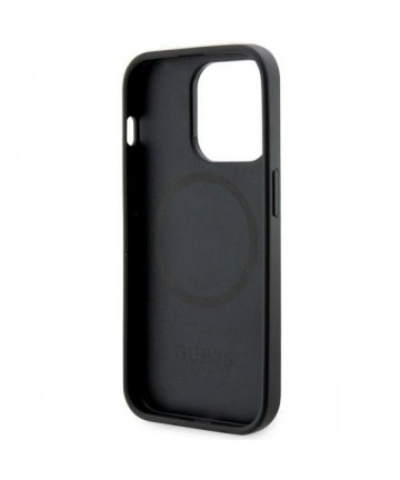 Guess GUHMP14LHGCFSEK iPhone 14 Pro 6.1" black/black hardcase GCube Stripes MagSafe