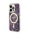 Guess GUHMP14LHLEOPWP iPhone 14 Pro 6.1" pink/pink hardcase Leopard MagSafe