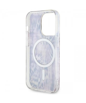 Guess GUHMP14LHLEOPWP iPhone 14 Pro 6.1" pink/pink hardcase Leopard MagSafe