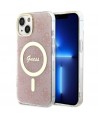 Guess GUHMP14MH4STP iPhone 14 Plus 6.7" pink/pink hardcase 4G MagSafe