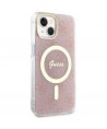 Guess GUHMP14MH4STP iPhone 14 Plus 6.7" pink/pink hardcase 4G MagSafe