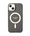 Guess GUHMP14MHCMCGK iPhone 14 Plus 6.7" black/black hardcase Glitter Gold MagSafe