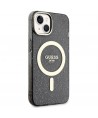 Guess GUHMP14MHCMCGK iPhone 14 Plus 6.7" black/black hardcase Glitter Gold MagSafe
