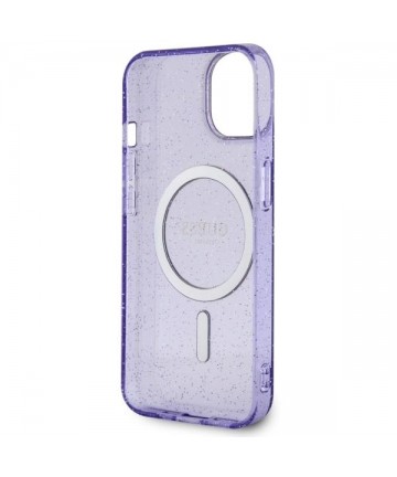 Guess GUHMP14MHCMCGU iPhone 14 Plus 6.7" purple/purple hardcase Glitter Gold MagSafe