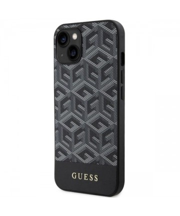Guess GUHMP14MHGCFSEK iPhone 14 Plus 6.7" black/black hardcase GCube Stripes MagSafe