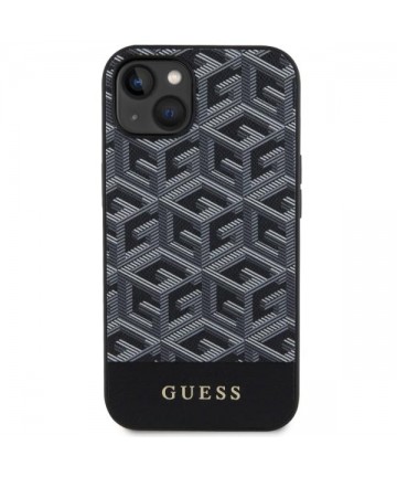 Guess GUHMP14MHGCFSEK iPhone 14 Plus 6.7" black/black hardcase GCube Stripes MagSafe